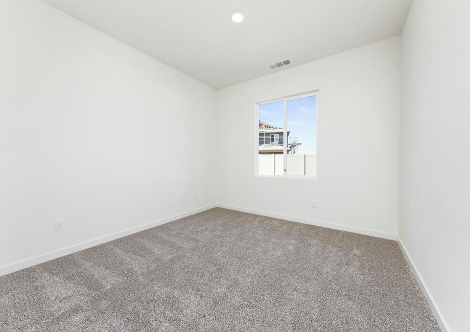 The secondary bedrooms has carpet. 