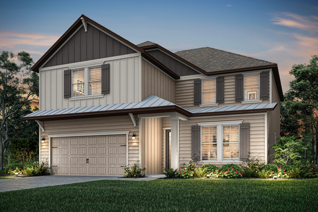 Winchester dusk exterior elevation.