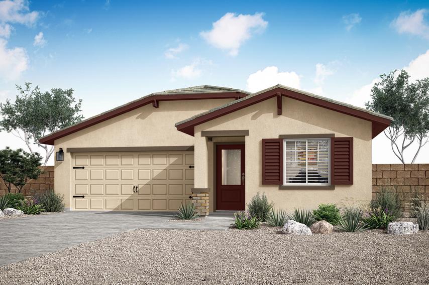 The Dayton is a beautiful single-story home.