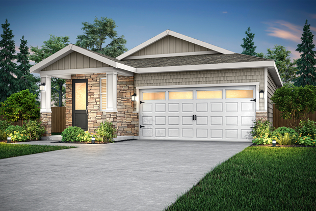 The Aspen is a beautiful single story home.