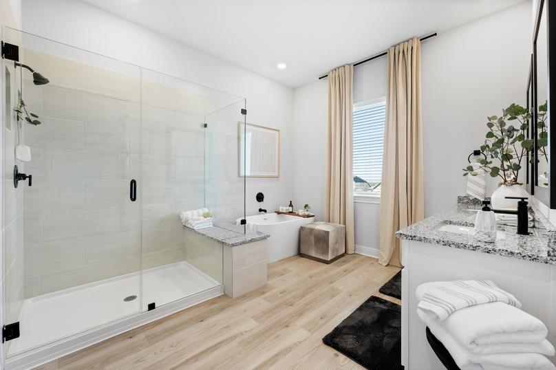 Spa-inspired bathroom.