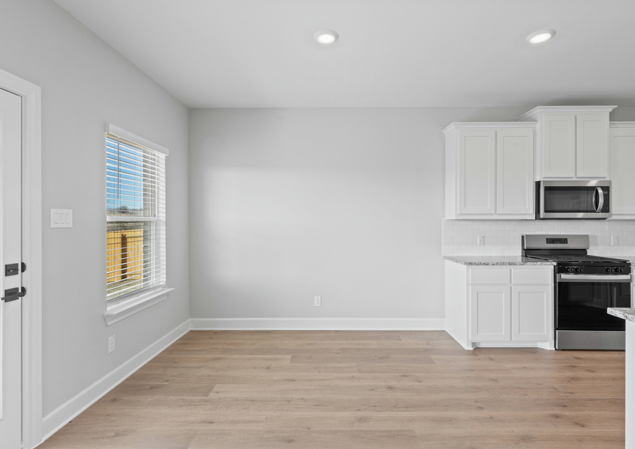 The dining room has lots of great, natural light.