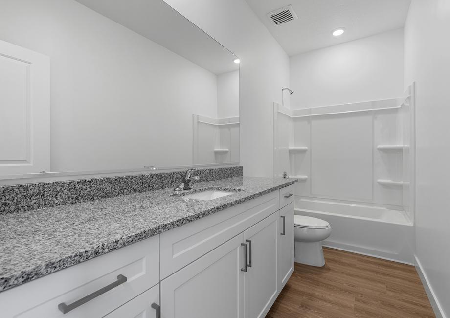 The third bathroom in the Monroe is perfect for guests