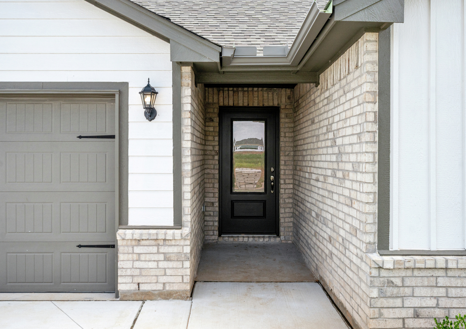 The entryway welcomes you and your guests home.