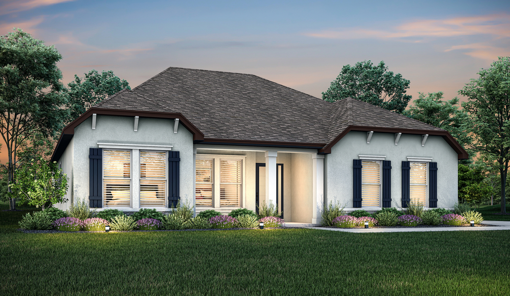 Dusk rendering of the Albany.