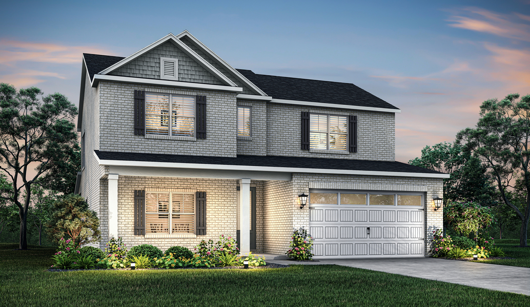 Dusk rendering of the Morris.