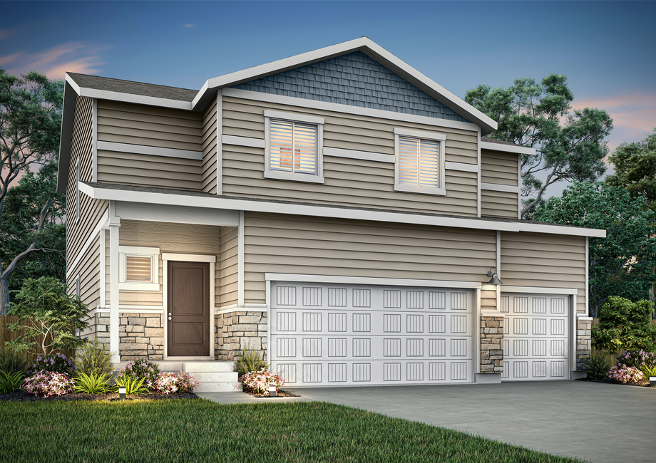 The Trinidad is a beautiful single story home with siding.
