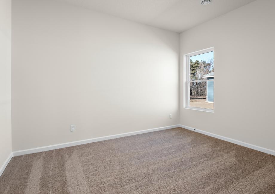 The secondary bedrooms have carpet.