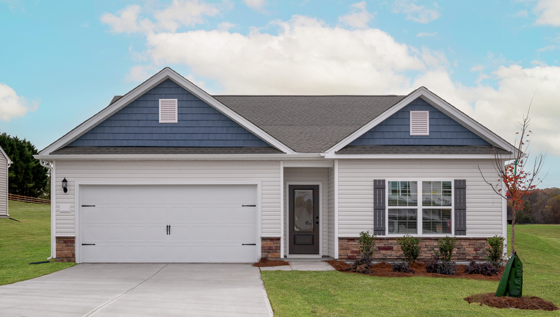 The Cary has a 2-car garage