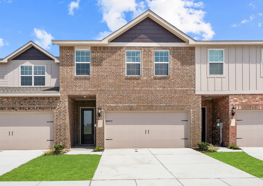 The Blazer is a beautiful floor plan with a brick exterior.