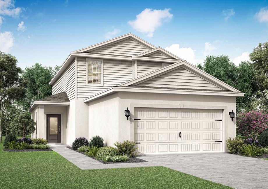 The Dade by LGI Homes is a two story home that comes with front yard landscaping