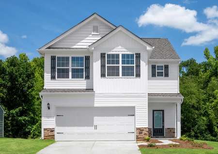 The Burke is a beautiful two-story home.