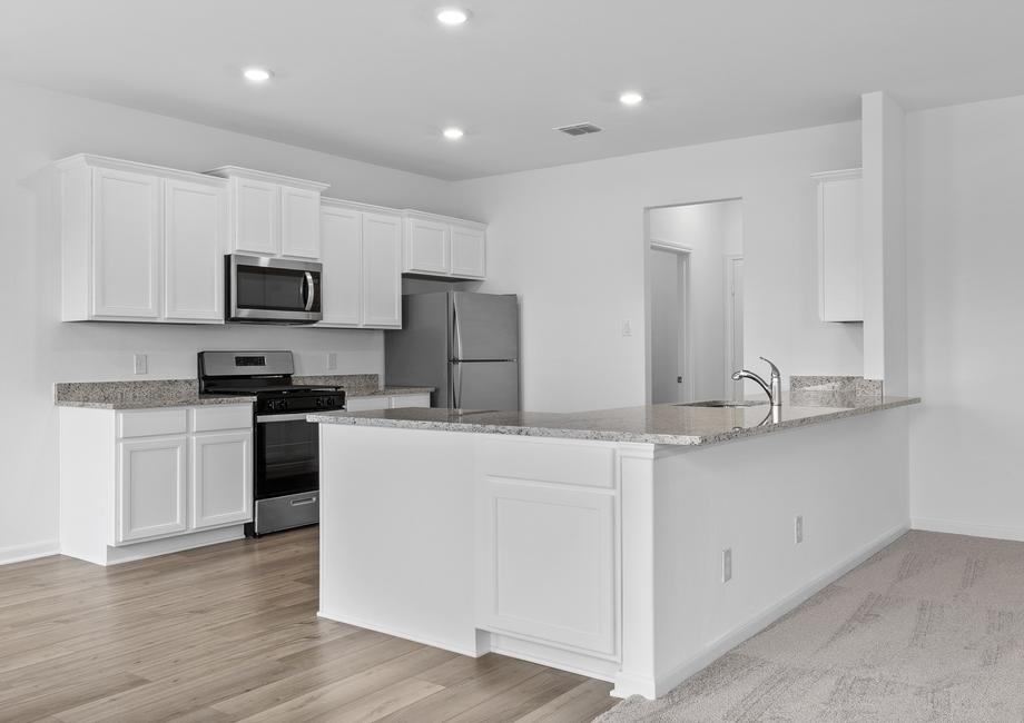 Chef-ready kitchen with abundant counterspace and storage.