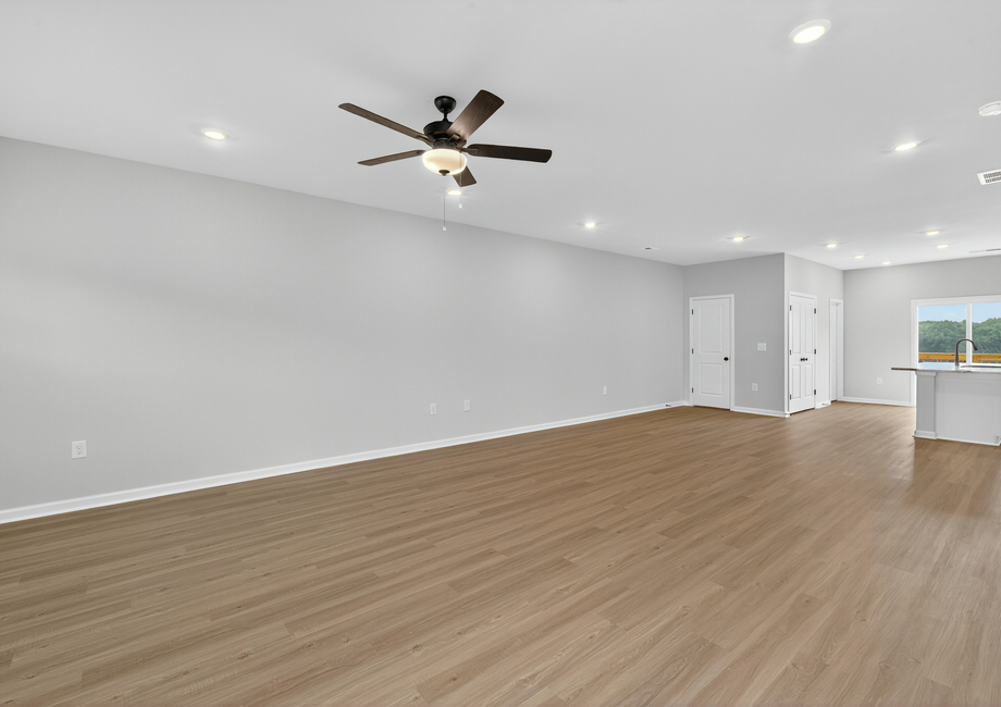 Open-concept living rom