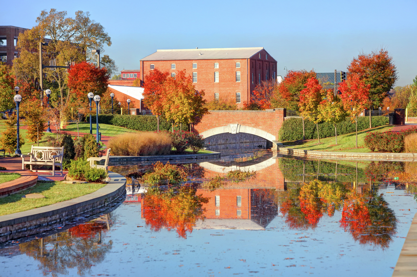View of the water in Frederick, Maryland
