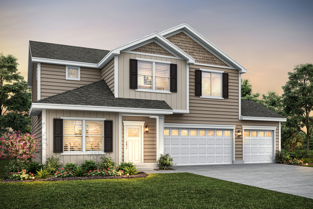 The Perkins is a beautiful two story home.