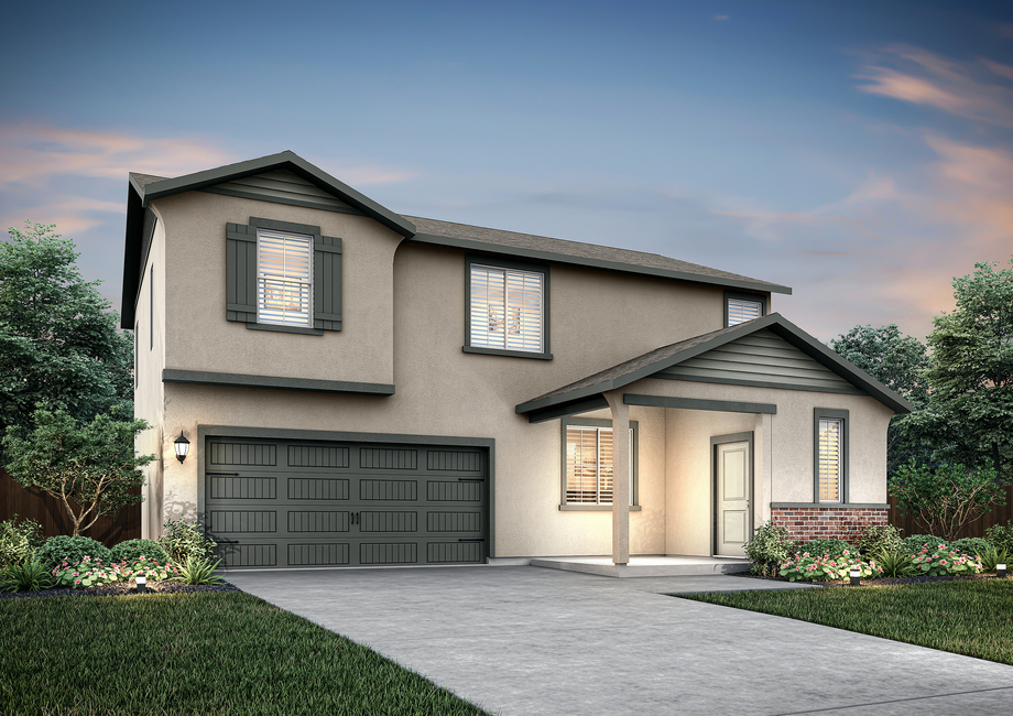 The Newport is a beautiful two story home.