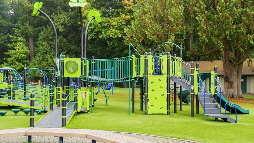 Forest Park has an amazing playground.