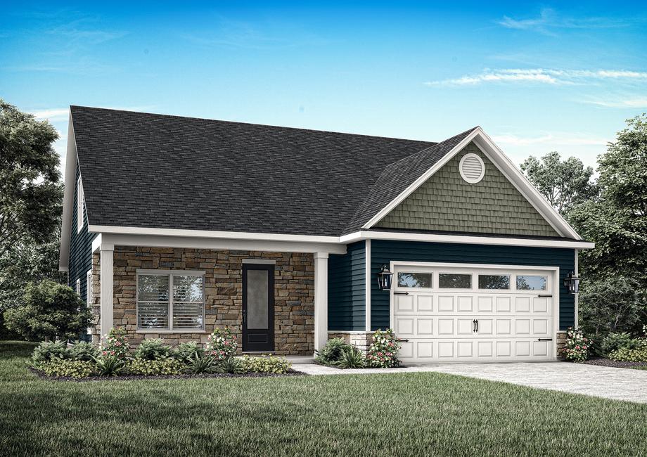 Exterior rendering of the Birch elevation 2.