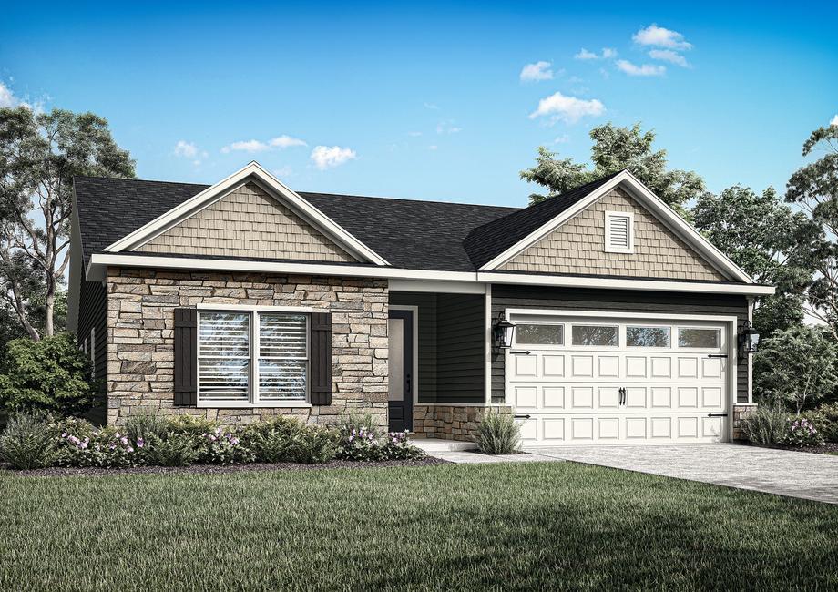 Exterior rendering of the Burton elevation 2.