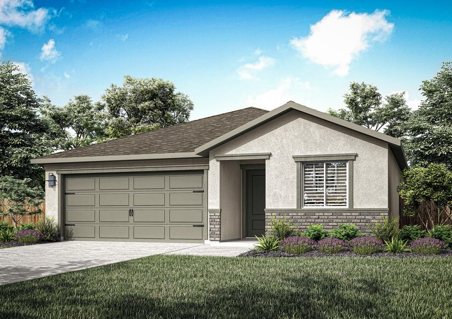 The Avila is a beautiful single story home with stucco.