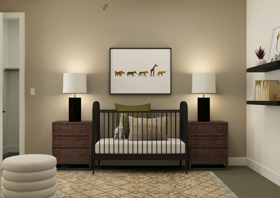 The secondary bedrooms are the perfect space for a nursery or children's bedroom. 