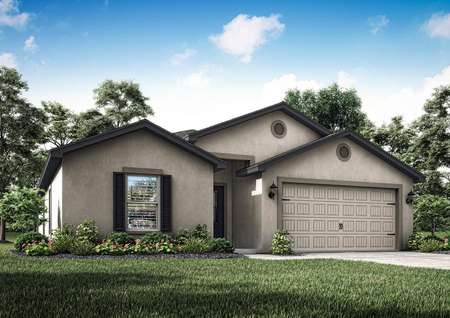 The Capri plan has exceptional curb appeal