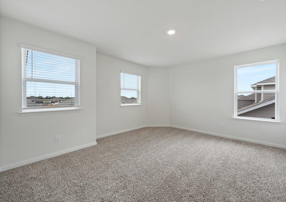 The secondary bedrooms of the Driftwood are a great space for children's bedrooms or guest rooms.