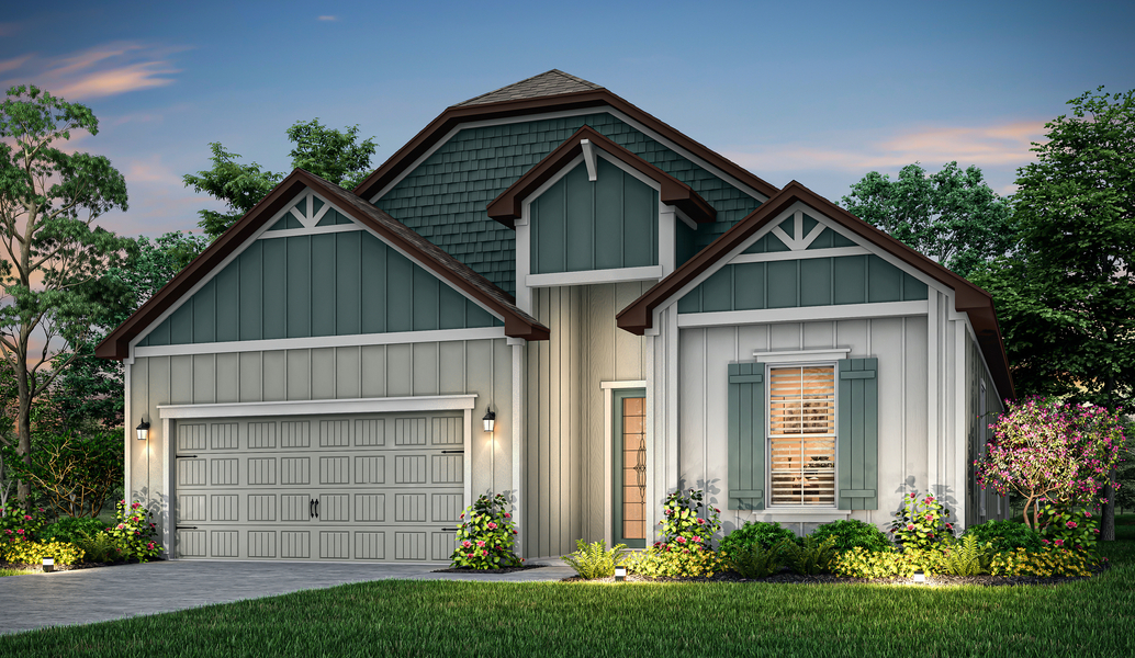 Henry dusk exterior elevation.