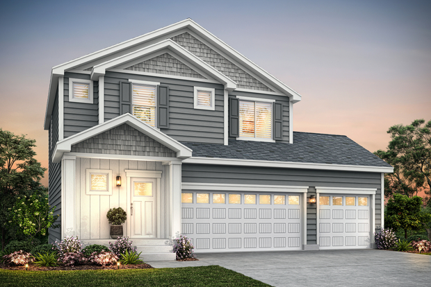 The Granite is a beautiful two story home.