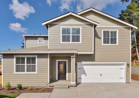 The Mercer is a two story home with siding.