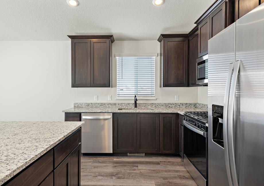 The kitchen is chef-ready