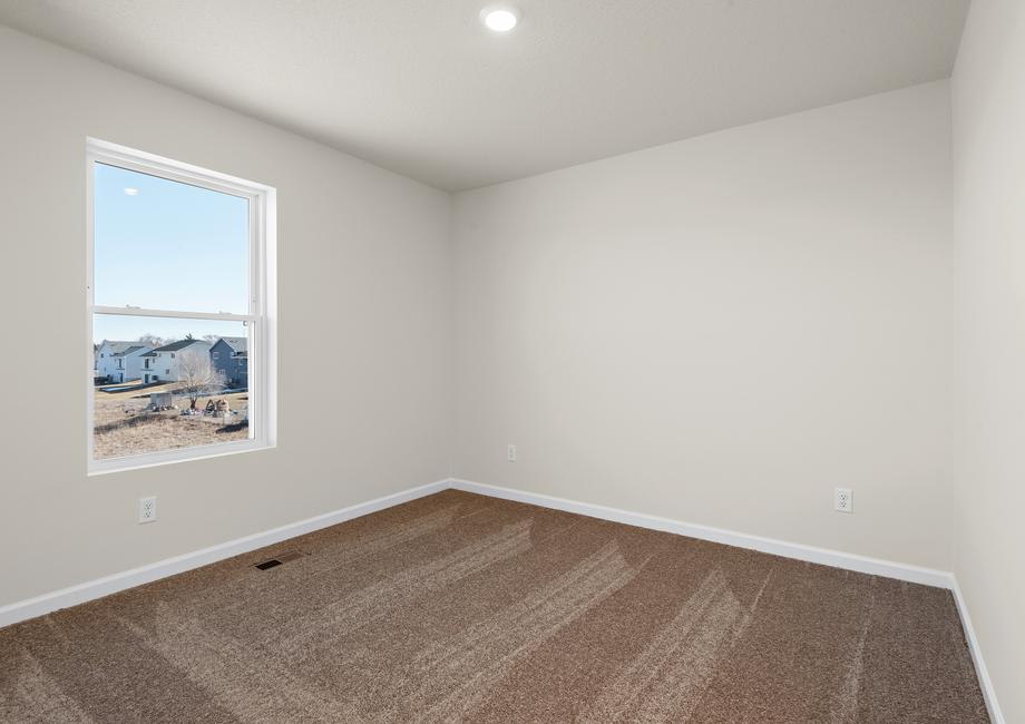 The secondary bedrooms have carpet.