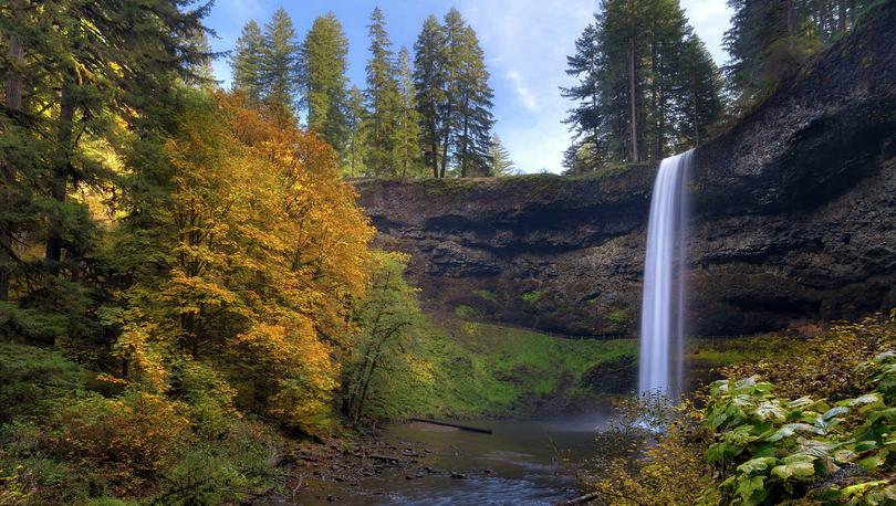 Falls Colors ar South Falls in Silver Falls State Park