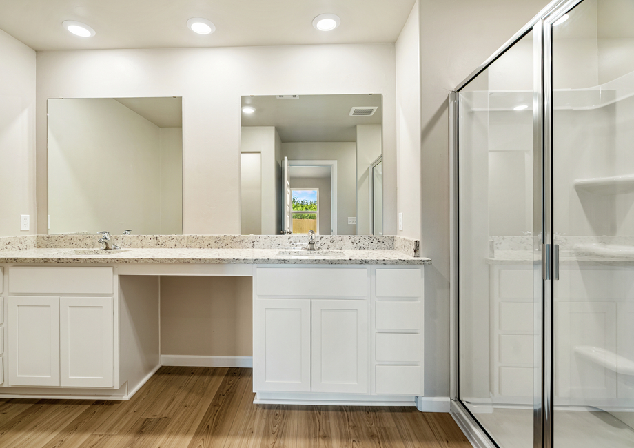 Enjoy getting ready in your spacious master bathroom.