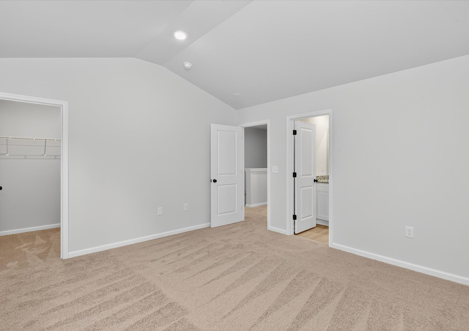 The master bathroom is connected to the bedroom. 