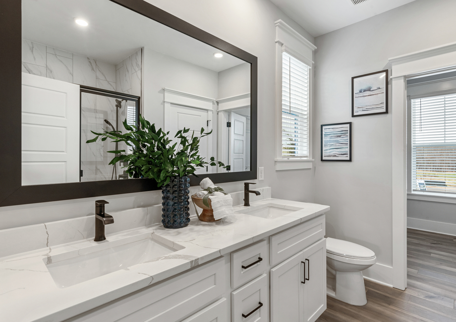 The beautiful master bath.