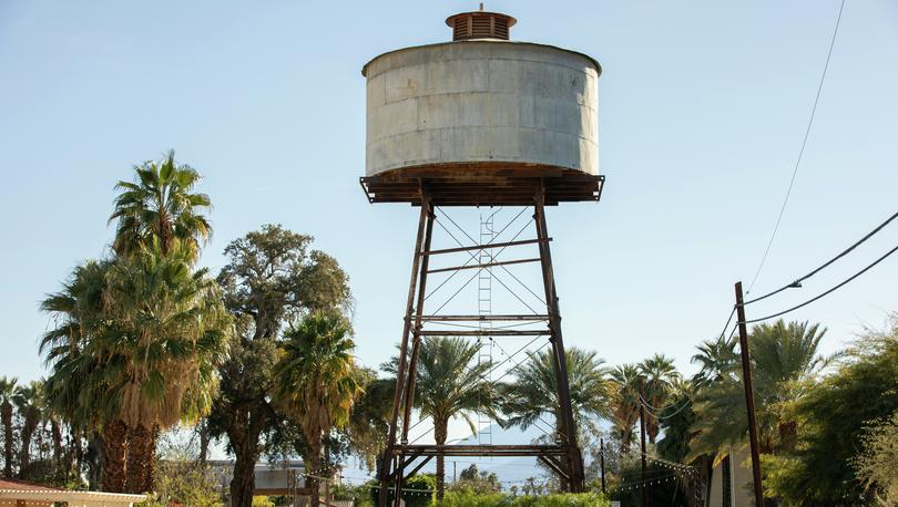 Afternoon view of the historic downtown area of Indio, California, USA.