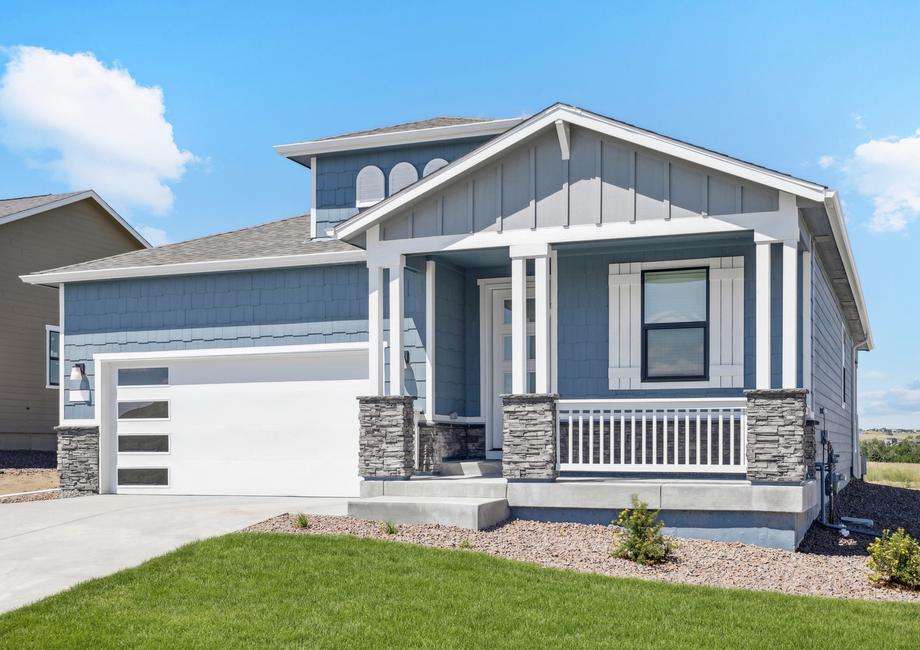 The Aspen has a wonderful attached, two-car garage.