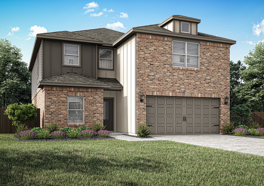 The Sterling is a beautiful, two-story, brick home.