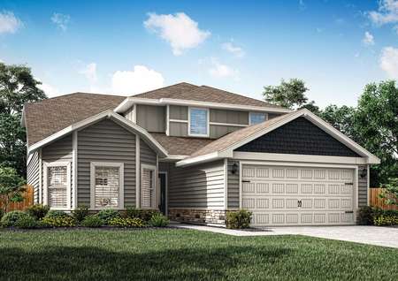 The Cypress is a beautiful two-story home.