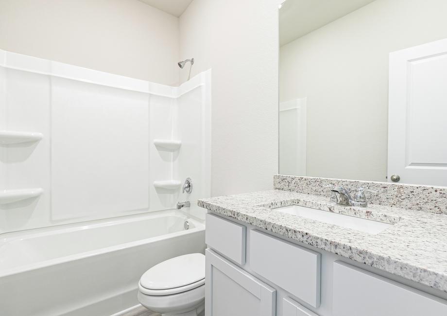 The second bathroom provides plenty of space for your guests