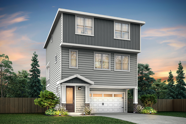 Rendering of the Evergreen B at dusk.