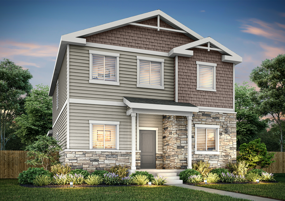 The Durango is a beautiful single story home with siding.