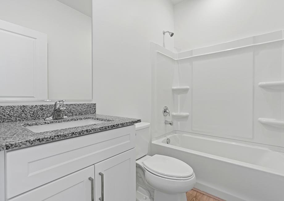 The guest bathroom is the perfect size for your guests