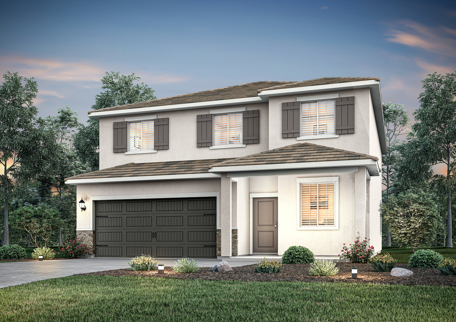 The Stallion is a beautiful two story home.