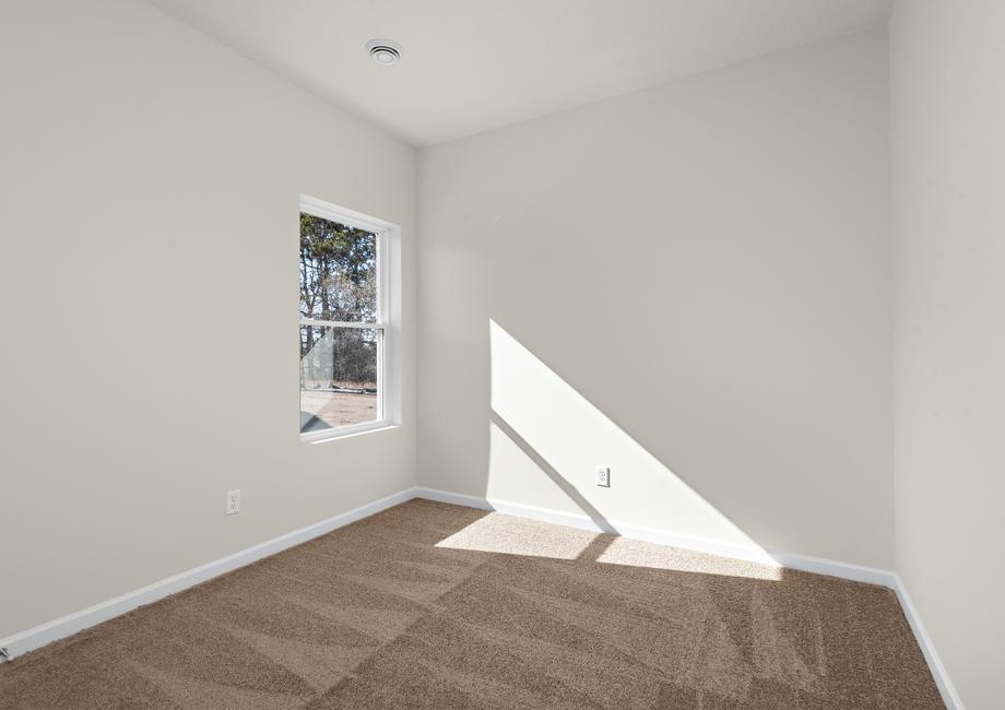 The secondary bedrooms have carpet.