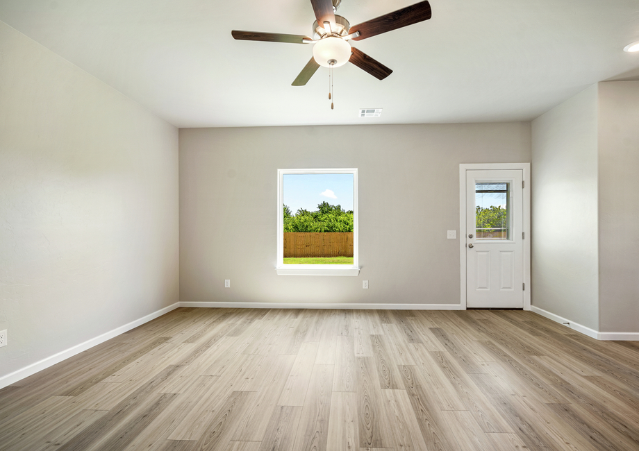 This floor plan comes with a separate dining space.