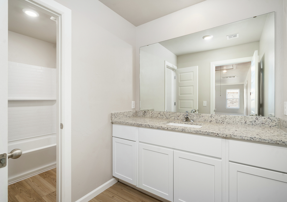 Guest bathrooms are the perfect space for guests to get ready.