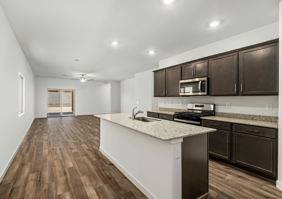 A chef-ready kitchen awaits.